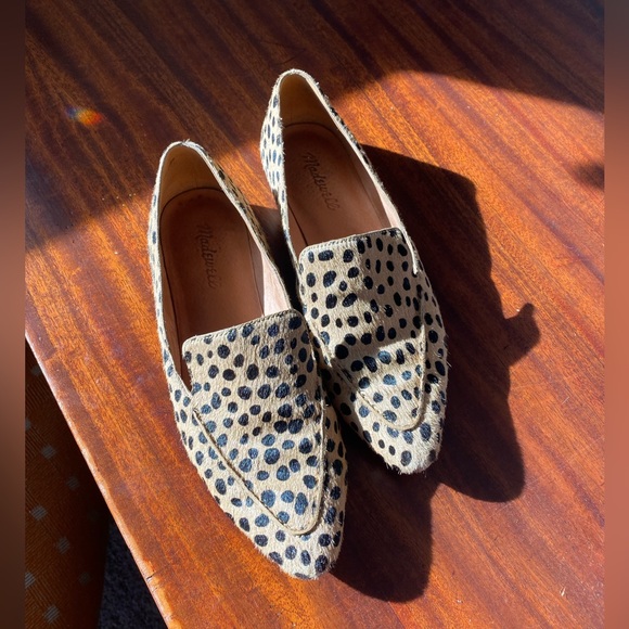 Madewell cowhide leopard loafers, size 8 - Picture 2 of 2